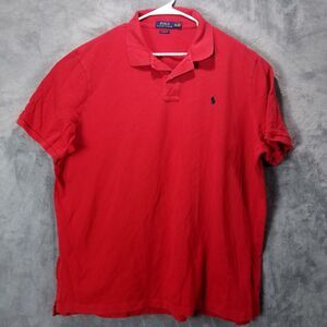 Polo Ralph Lauren shirt Mens XXL Red Classic Fit Short sleeve Collared